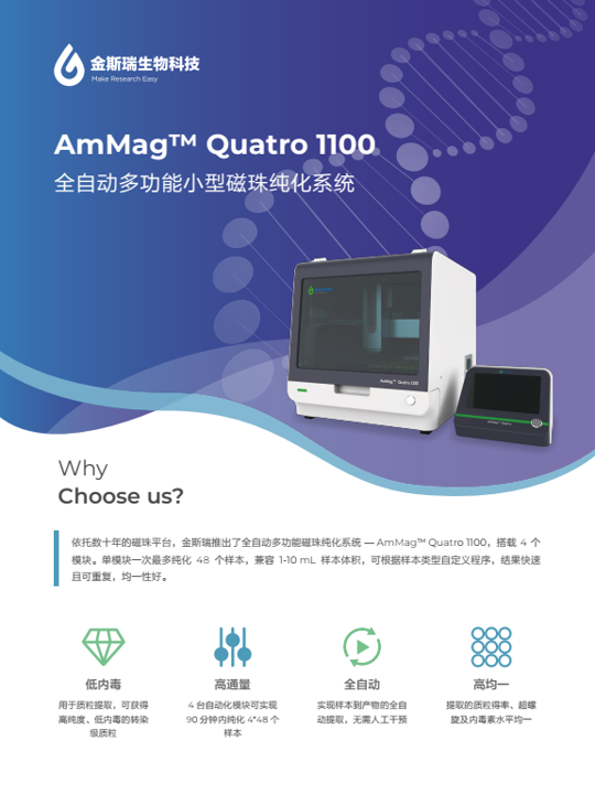 AmMag? Quatro 1100全自動多功能小型磁珠純化系統(tǒng)